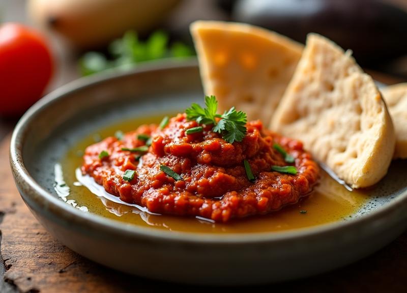 ממרח חצילים ופלפלים