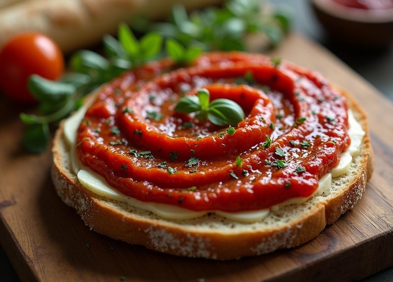 ממרח חצילים ועגבניות