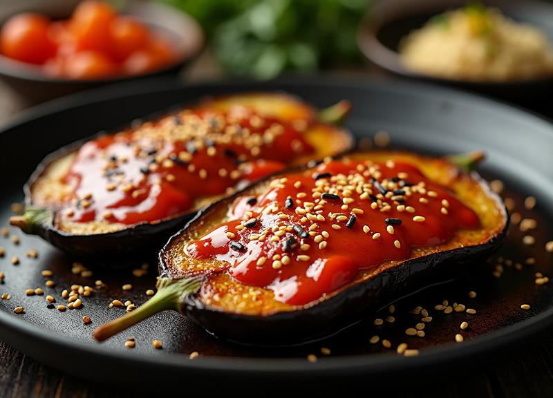 חציל עם צ'ילי