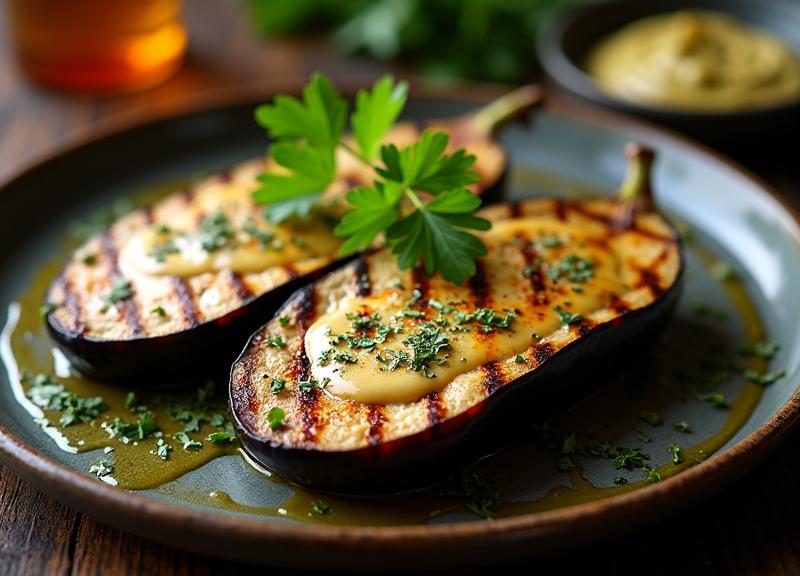 חציל עם טחינה