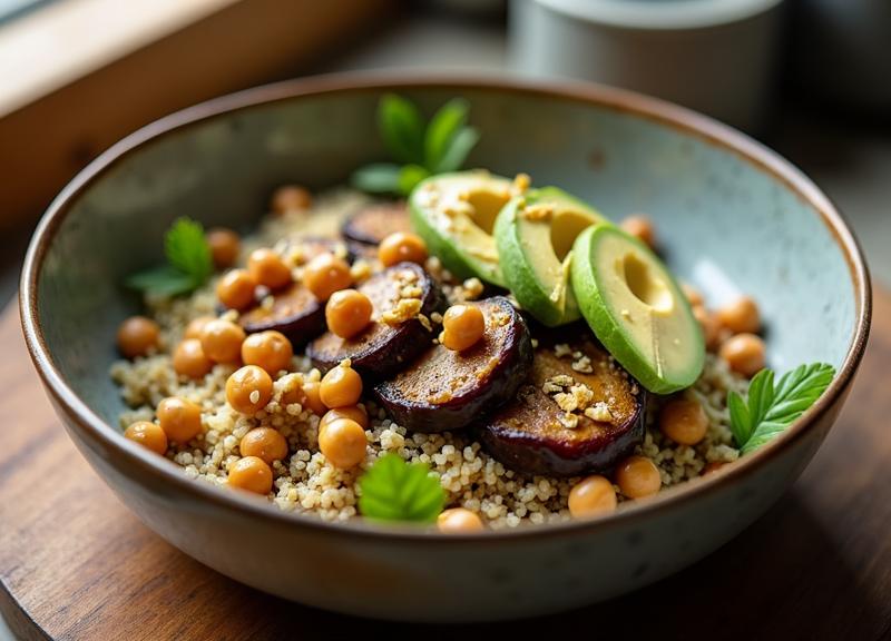 קערת חצילים טבעונית